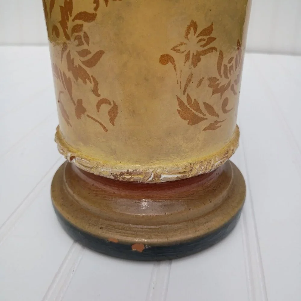 French Country Terracotta Lidded Vase 16
